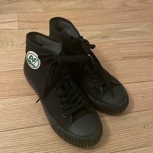 All black PF flyers high tops (Center Hi Sandlot)